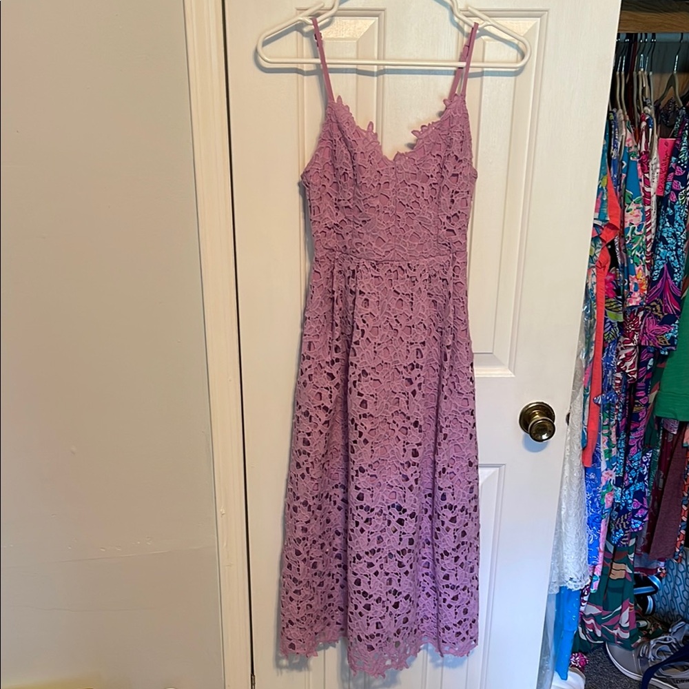 Astr the label  Lavender Lace midi Dress size xs